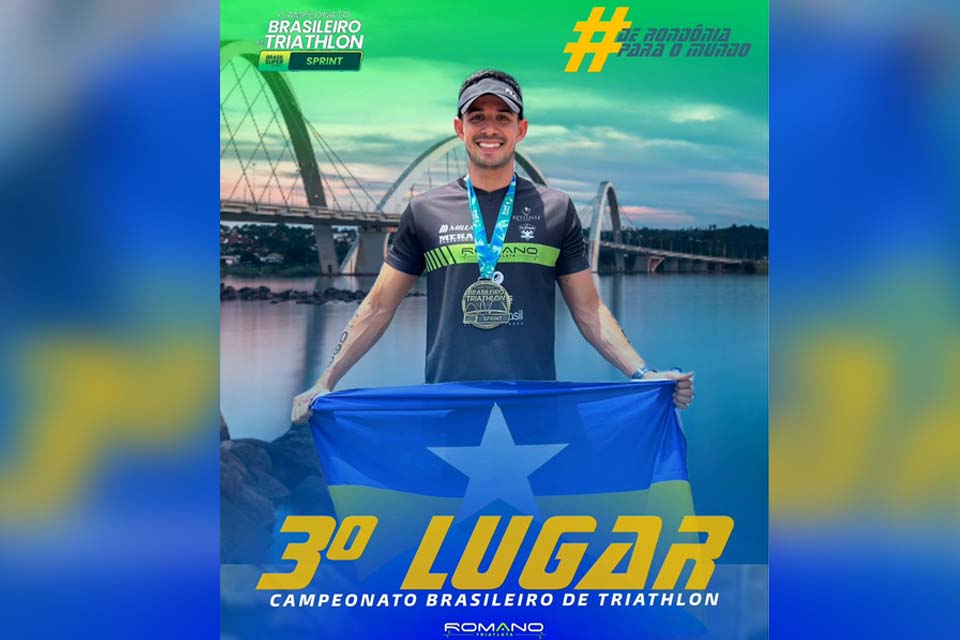 Triatleta Rondoniense Maicon Romano Conquista 3º lugar no Campeonato Brasileiro de Triatlo Sprint, em Brasília