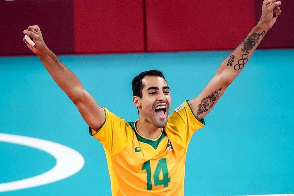 Douglas Souza se aposenta da seleção de vôlei 