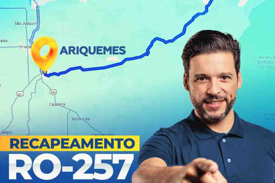 Deputado Delegado Camargo cobra a conclusão das Obras de recuperação da RO 257 entre Ariquemes e Machadinho do Oeste 