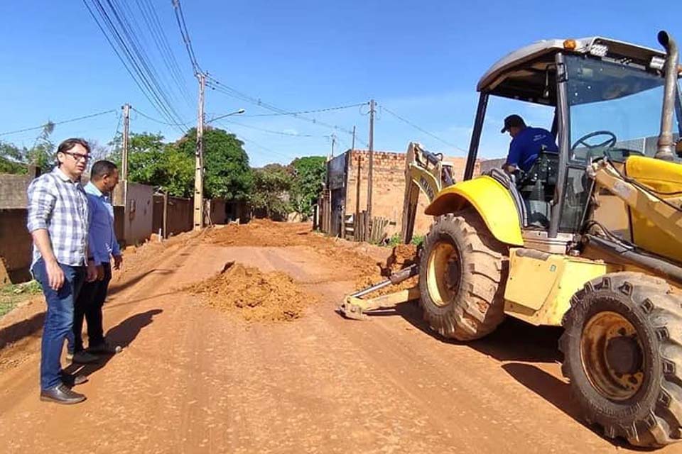 Asfalta Jaru: Prefeitura inicia processo para pavimentar Rua Mamoré e Avenida Florianópolis no Setor 1A