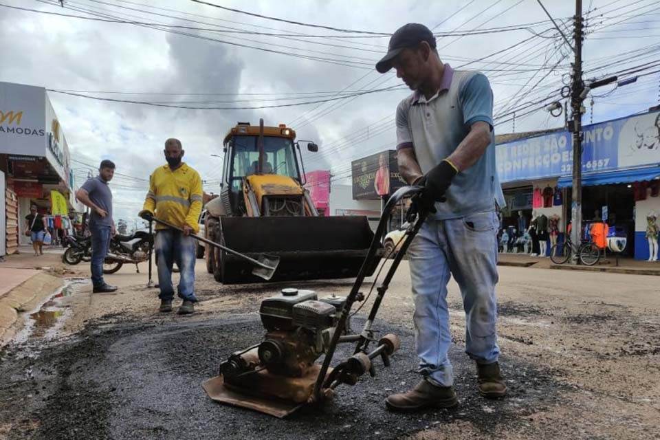 Ruas da zona sul de Porto Velho recebem trabalhos de infraestrutura