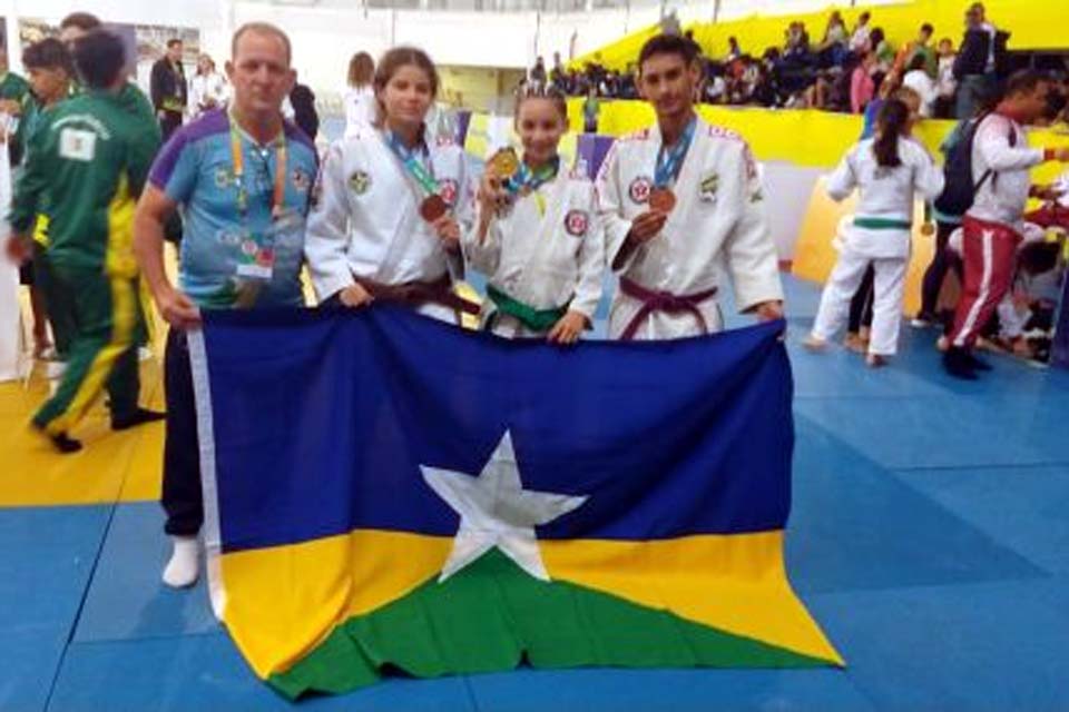 Rondônia conquista medalha de ouro na modalidade judô nos Jogos Escolares Brasileiros 2022