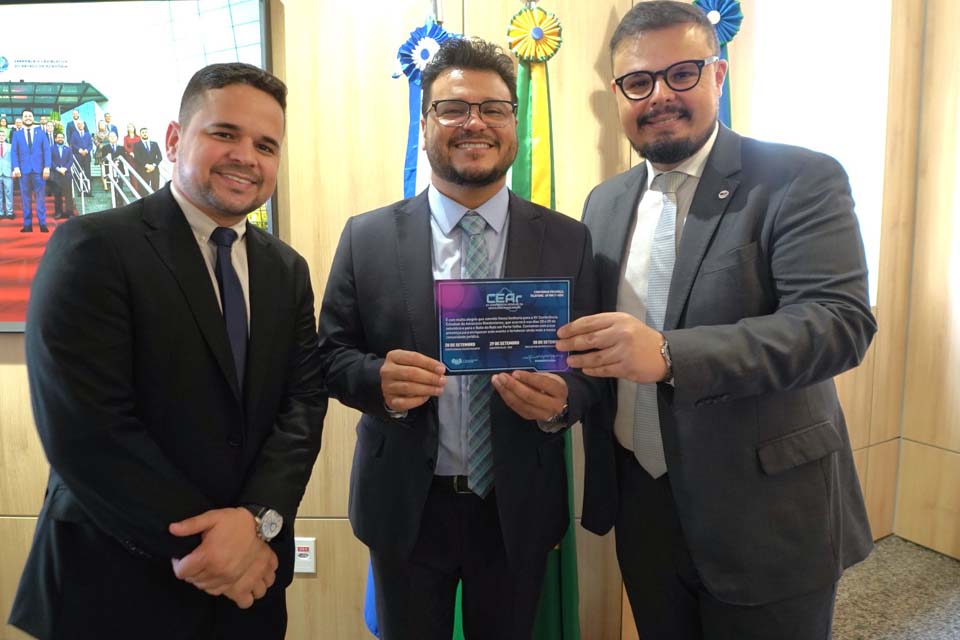 Presidente Marcelo Cruz recebe convite para participar da Conferência Estadual da Advocacia Rondoniense