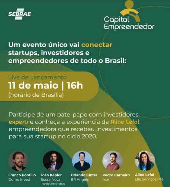 Sebrae lança programa Capital Empreendedor 2021 em maio: inscrições estão abertas