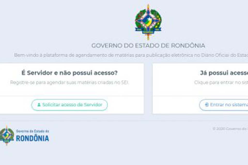 Servidores do Executivo podem agendar matérias diretamente na Plataforma de Publicação Eletrônica do Diário Oficial de Rondônia