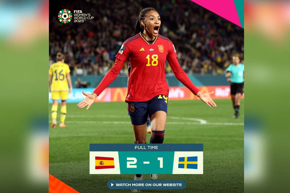 Espanha bate Suécia e disputa final da Copa feminina pela primeira vez