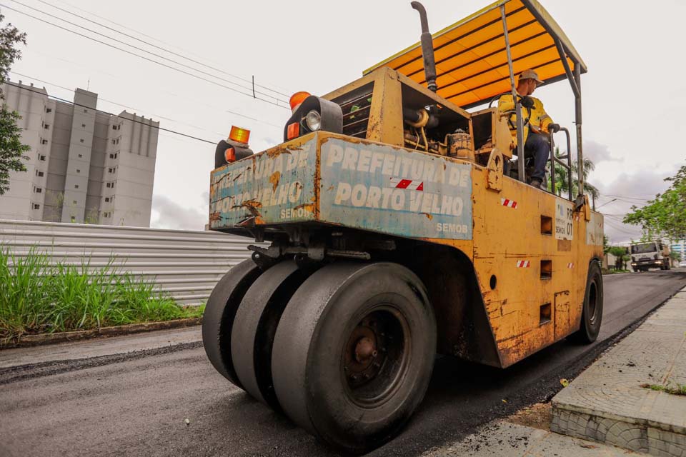 Em Porto Velho, obras de recapeamento seguem no bairro Pedrinhas