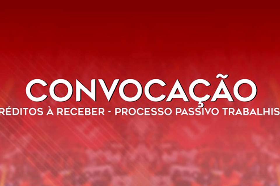 Sindicato dos Urbanitários de Rondônia convoca ex-trabalhadores da CAERD que possuem créditos trabalhistas à receber