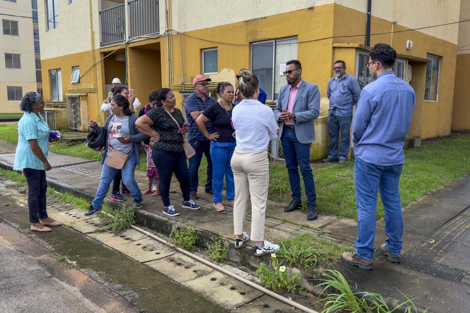 Prefeitura de Porto Velho e comissão de moradores vistoriam obras de conjuntos residenciais