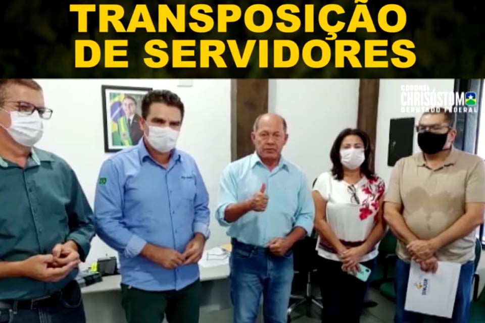 Deputado Federal Coronel Chrisóstomo se reúne com lideranças sindicais de Rondônia para tratar sobre transposição dos servidores