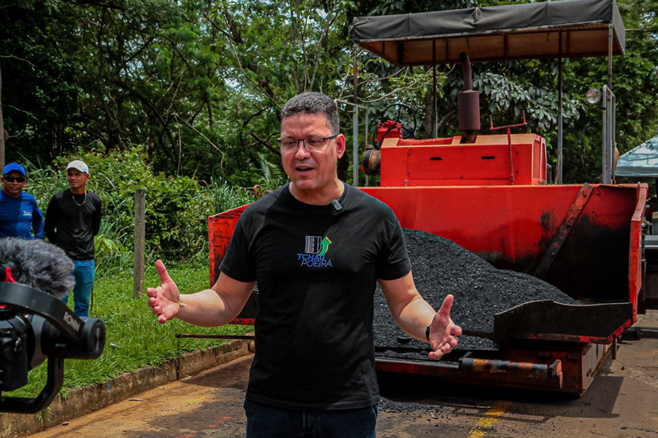 Coronel Marcos Rocha visita obras dos projetos “Tchau Poeira” e “Governo na Cidade” em Ouro Preto, nesta quinta-feira