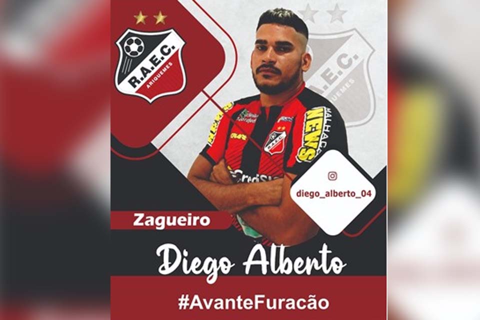 Zagueiro Diego reforça o elenco do Real Ariquemes