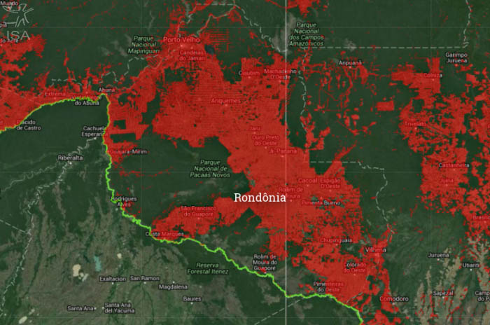 Desmatamento em Rondônia nos últimos 30 anos alterou regime de chuvas