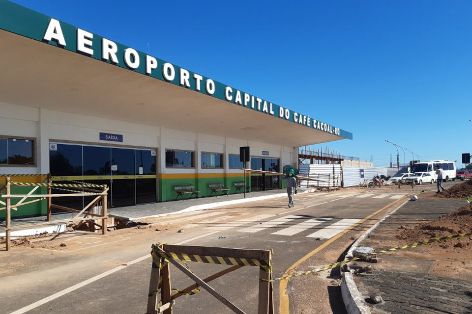 Obras executadas pelo Governo no Aeroporto da Capital do Café seguem avançando