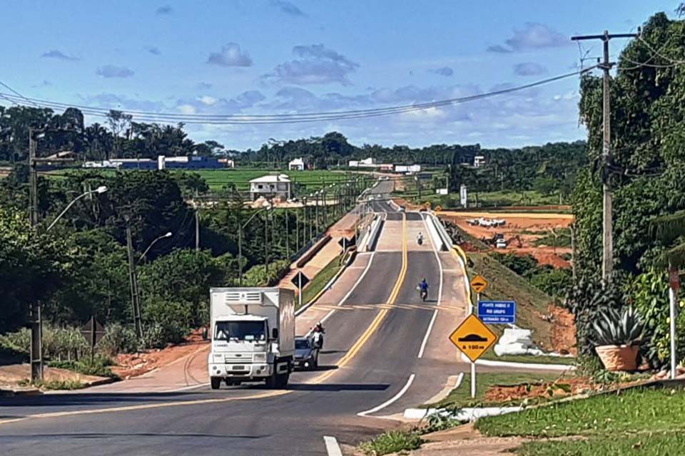 Ponte sobre o rio Urupá proporciona maior segurança e agilidade para o escoamento produtivo