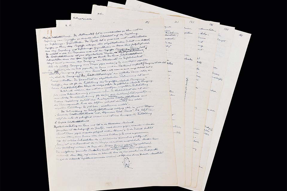 Leilão deve vender manuscrito da Teoria da Relatividade de Einstein por R$ 1,7 milhão