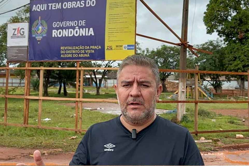 Vereador Fogaça agradece governador Marcos Rocha por revitalização de praça de Vista Alegre