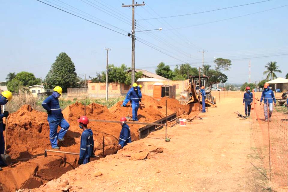 Governo fiscaliza evolução das obras de saneamento básico