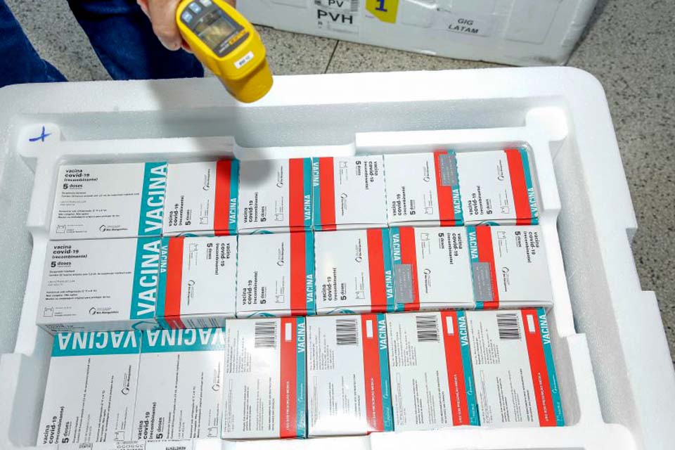 Rondônia recebe do Ministério da Saúde mais 26.250 doses de vacina contra a covid-19