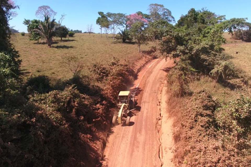 Melhorias na Rodovia-387 garantem escoamento da produção na divisa de Rondônia com o Mato Grosso