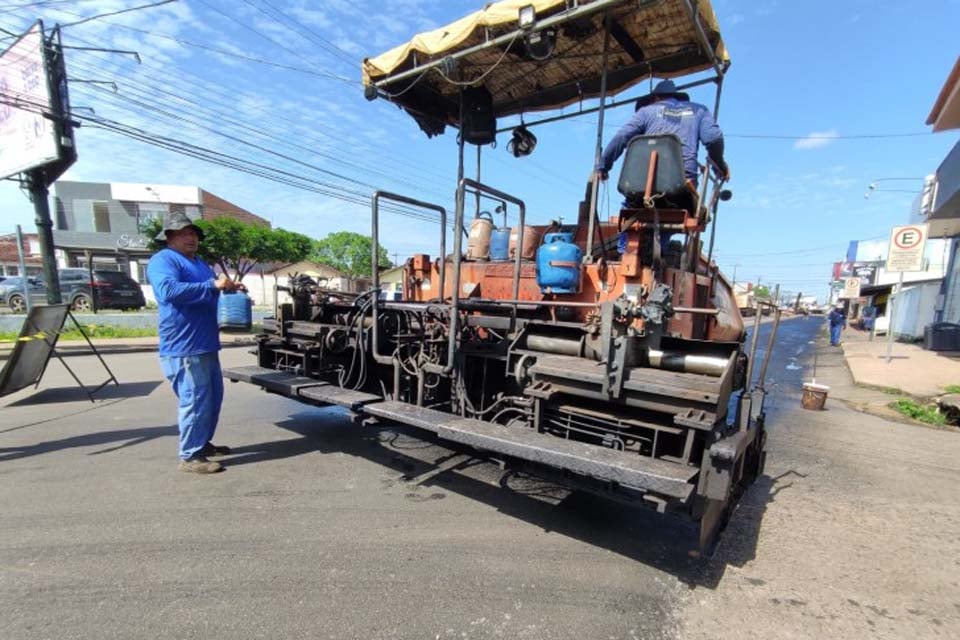 Porto Velho: Recapeamento da avenida Jatuarana segue com 50% dos trabalhos executados