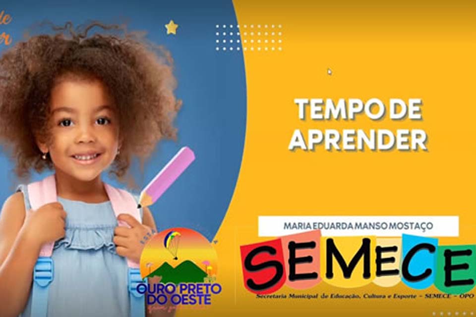 Semece abre edital para seleção de assistentes voluntários para o Programa Tempo de Aprender