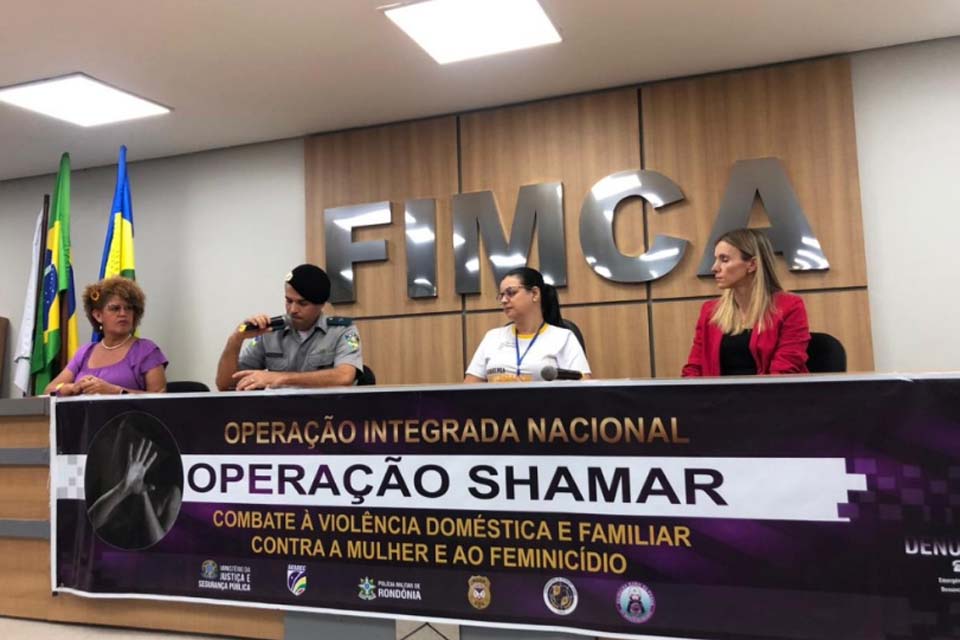 Seguindo o cronograma de ações de Combate à Violência contra mulher-SHAMAR, PM/RO realiza palestra