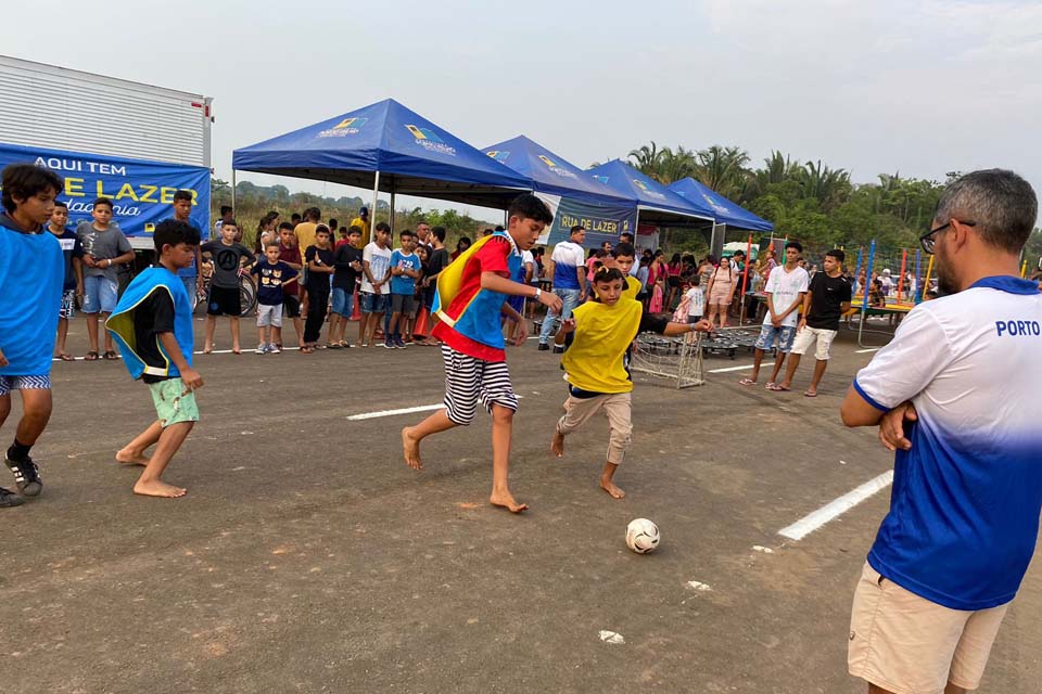 Brincadeiras e atividades esportivas do Projeto Rua de Lazer serão ofertadas durante festa das crianças no bairro Eletronorte