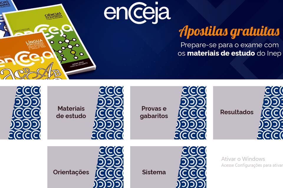 Encceja: Inep disponibiliza apostilas para estudo