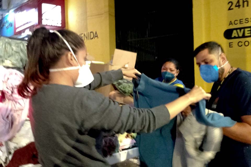 Campanha arrecada agasalhos para pessoas em situação de rua em Porto Velho