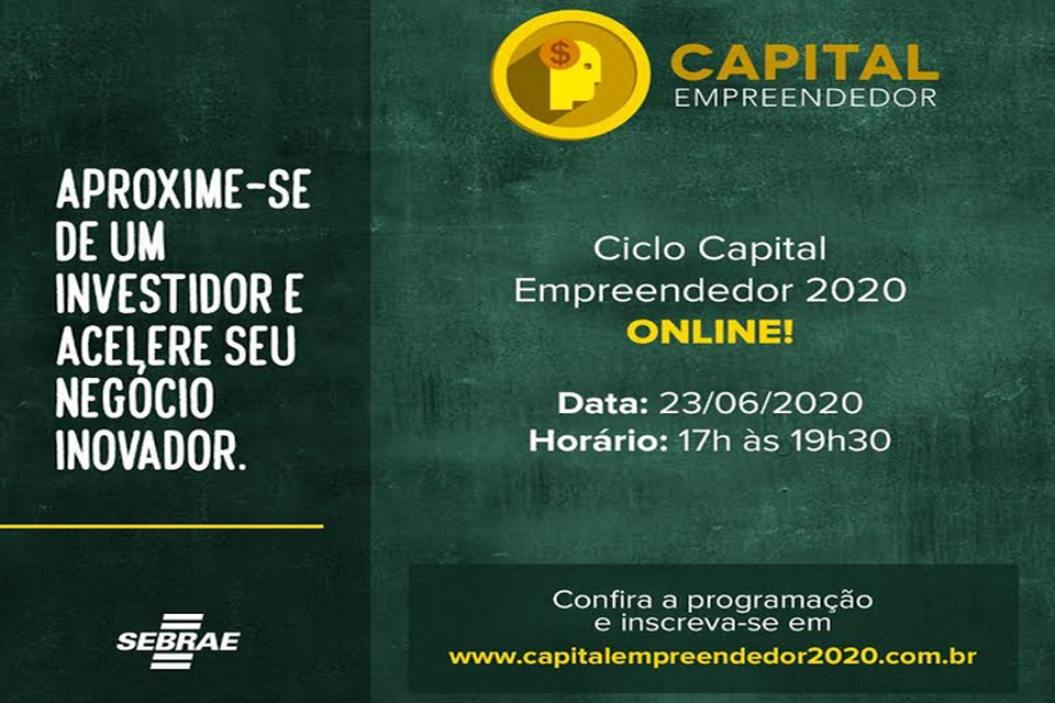 Evento do Sebrae que aproxima empreendedores de investidores será on line