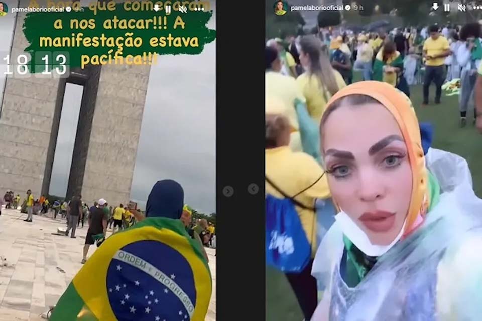 Ex-primeira-dama da Paraíba invade o Congresso Nacional em Brasília e divulga imagens