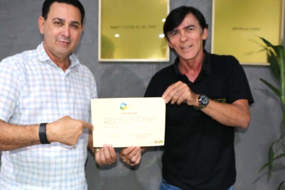 Município é reconhecido nacionalmente e recebe certificado do Ministério do Turismo