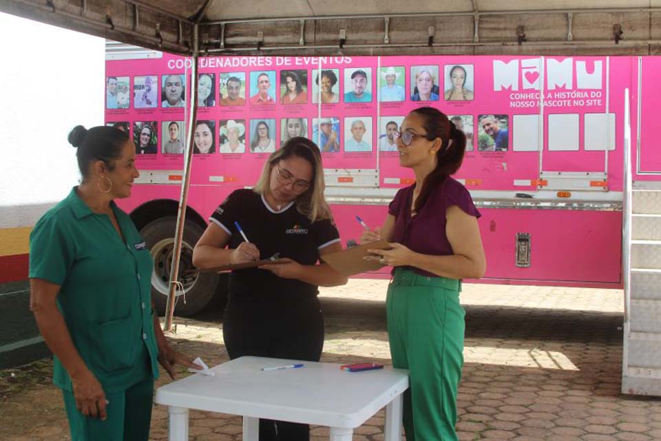 No mês da Mulher, Detran Rondônia realiza ação de combate ao câncer em parceria com Hospital de Amor