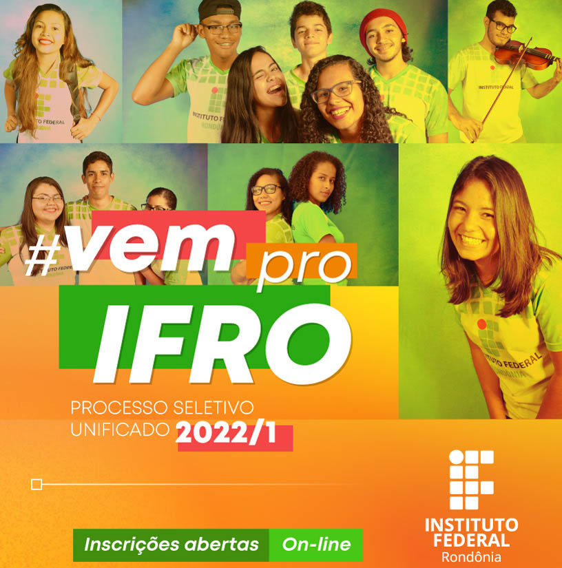 IFRO inicia a seleção de 3,3 mil vagas para o primeiro semestre de 2022