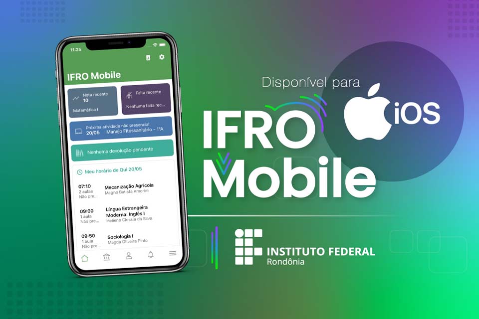 Aplicativo IFRO Mobile ganha versão para iOS