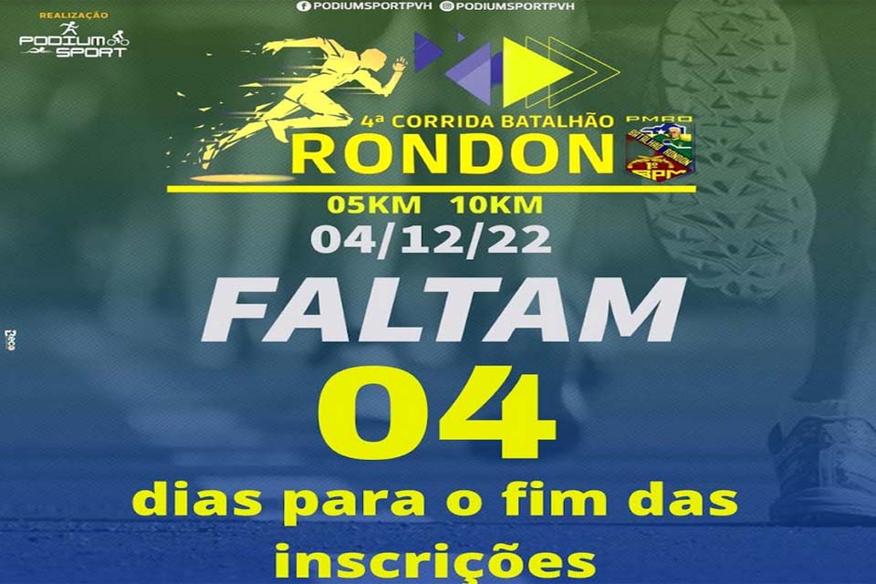 4ª Corrida Batalhão Rondon terá coordenação geral do 1º Batalhão de Polícia Militar