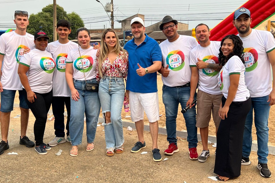 Deputado Alex Redano prestigia mais uma ação do lazer na comunidade em Ariquemes