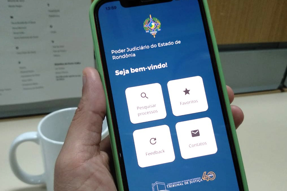 Aplicativo lançado pelo TJRO vai facilitar acesso de informações judiciais pelo celular 