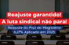 SINTERO: Reajuste de 6,27% no piso do magistério foi aplicado em janeiro de 2025