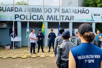 Deputado Pedro Fernandes reforça estrutura do projeto “Renovar” da Polícia Militar Mirim em Ariquemes