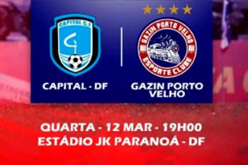 Gazin Porto Velho enfrenta a equipe do Capital do Distrito Federal pela Copa do Brasil