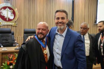 Prefeito Léo Moraes de Porto Velho prestigia posse do novo corregedor geral do Ministério Público de Rondônia