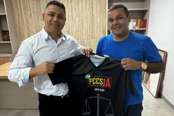 SINJUR realiza reunião com presidente da ASPOPEN para troca de experiências e fortalecimento da luta sindical