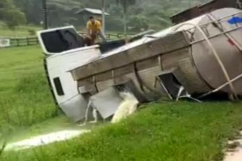 Grave acidente entre caminhes na Br-364, entre Ji-Paran e Ouro Preto