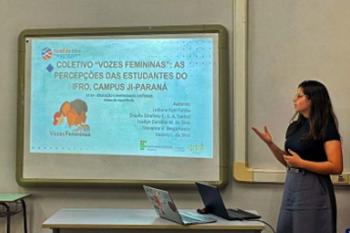 Ji-Paraná: Alunas integrantes do Coletivo Vozes Femininas fazem apresentações científicas