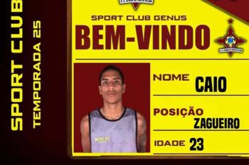 Sport Club Genus anuncia o zagueiro Caio Mendes para temporada 2025