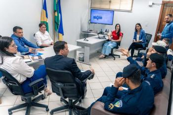 Em reunião com o MP e Polícia Militar, Prefeitura de Jaru apresenta projeto para sinalização de trânsito no município