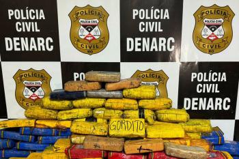 Denarc prende quatro suspeitos e apreende 144 kg de cocaína em caminhão