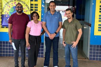 Eyder Brasil visita escola na zona leste de Porto Velho e avalia possibilidades de melhorias